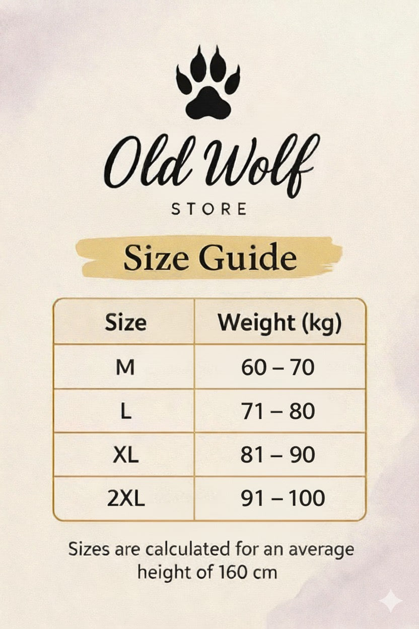 Size Chart for السووت XX