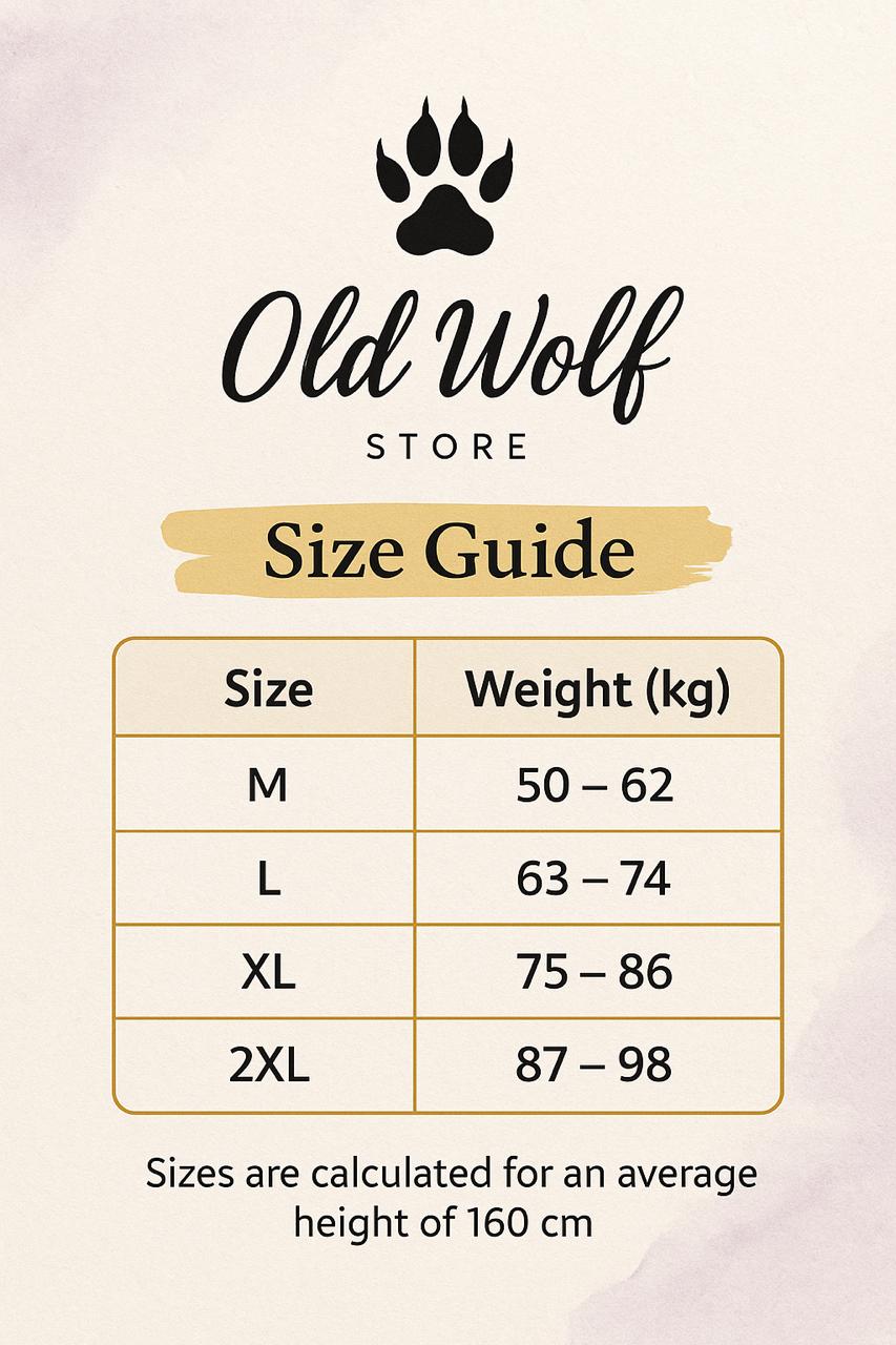 Size Chart for السوت ZF